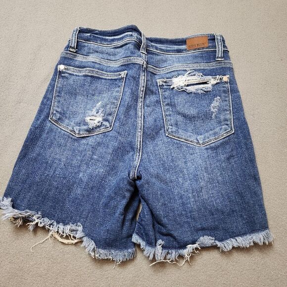 Judy Blue Denim Shorts Cutoff Ripped Distressed 5 Pocket Sz S Casual JB15214MD - Picture 3 of 10